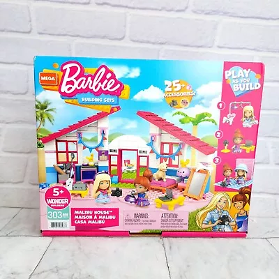 Buy Mega Construx Barbie Malibu House Building Set Mattel • 13.95£