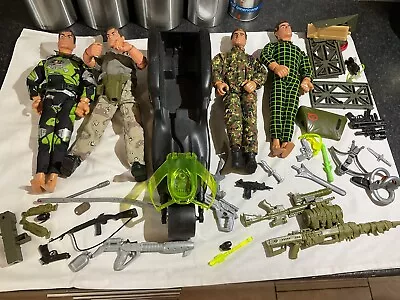 Buy Toys, Job Lot Of Vintage Action Man X4, Vehicle X1 And Various Bits & Pieces • 21.95£