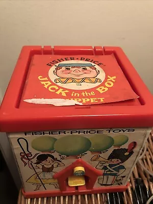 Buy FISHER PRICE 1970 VINTAGE Jack In The Box PUPPET TOY Made In GREAT BRITAIN RARE  • 6.99£