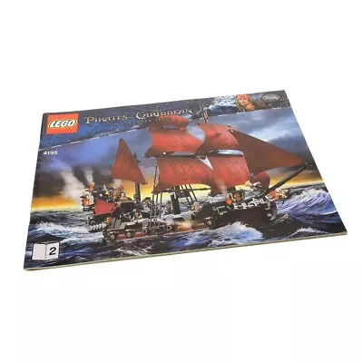 Buy 1x LEGO Building Instruction A4 Booklet 2 Pirates Caribbean Queen Anne 4195 • 27.09£