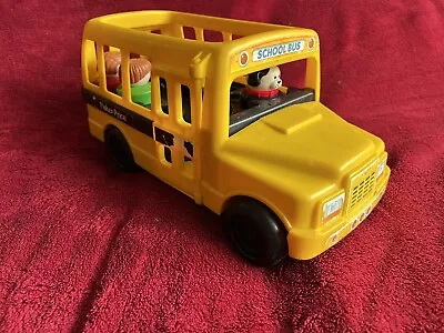 Buy Fisher Price Yellow School Bus Toy + Figures. Driver Turns Head As Door Opens • 10£