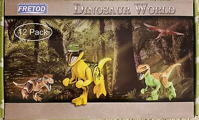 Buy 12 Pack Dinosaur Lego, A Box Of 12 Different Styles Dinosaur • 11.99£