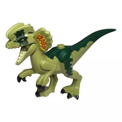 Buy LEGO Jurassic Park Animal Olive Green Dilophosaurus Dinosaur Orange From 76958 • 14.45£