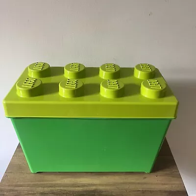 Buy Lego 2012 Green 8 Stud Brick Lidded Storage Box Tub 6.5” X 13.5” X 9” Approx • 19.99£