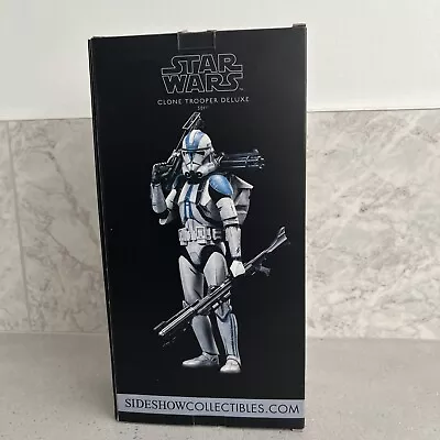Buy Sideshow Star Wars 501st Clone Trooper Deluxe 1/6 Figure • 210£