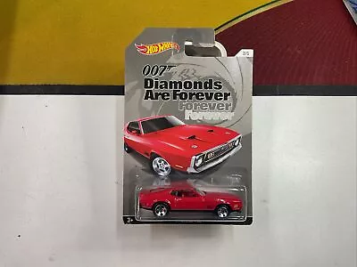 Buy 1:64 Hot Wheels 007 DIAMONDS ARE FOREVER 71 MUSTANG MACH 1 Long Card • 8£