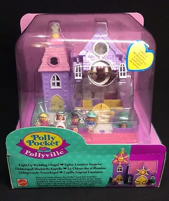 Buy 1993 Polly Pocket Mini - Polly Pocket Wedding Chapel - Pollyville • 236.01£