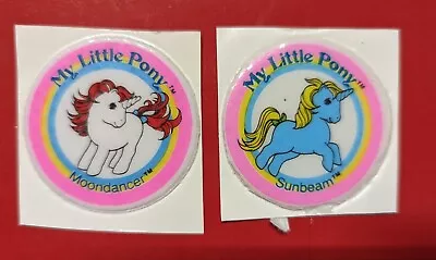 Buy Vintage My Little Pony Puffy Stickers 80s Moondancer & Sunbeam • 19.79£