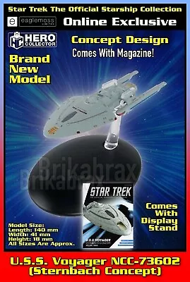 Buy Eaglemoss Star Trek: USS Voyager Sternbach Concept Model & Magazine - New • 39.99£