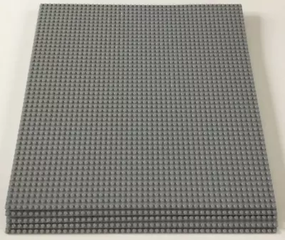 Buy LEGO 4186 Baseplate Base Plate 48 X 48 Grey (384x384mm) X5 • 39£