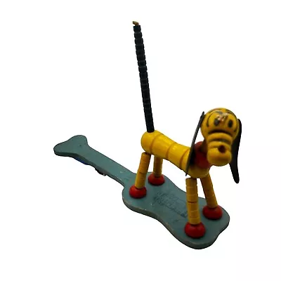 Buy Vtg Walt Disney Pop Up Kritter Fisher Price Pluto Wooden Paddle Toy Puppet • 18.16£