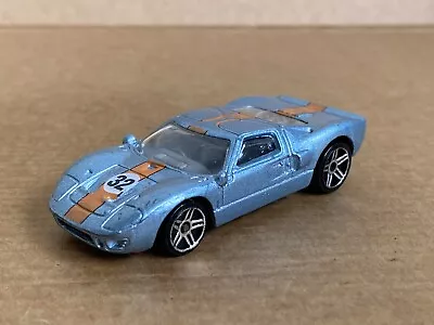 Buy Hot Wheels Ford GT-40, 2005 Mainline Series, 1:64 Scale, Ice Blue, Rare. • 4.50£