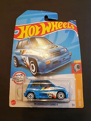 Buy HONDA 85 CITY TURBO II BLUE HW TURBO Hot Wheels 1:64 **COMBINE POSTAGE** • 3£