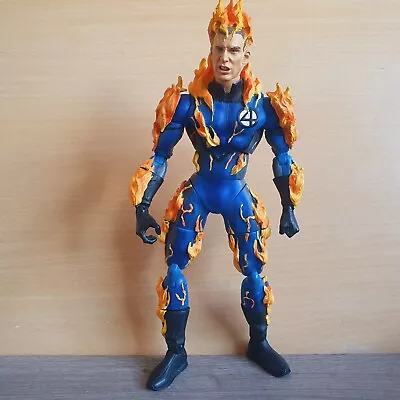 Buy Fantastic 4 Four Johnny Storm Human Torch Poseable 12  Action Figure ToyBiz • 9.99£