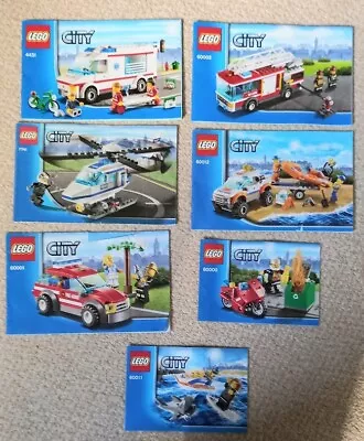 Buy Lego Instruction Manuals Only - Rescue Vehicles Mix • 4£