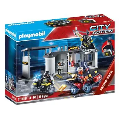 Buy Playmobil City Action Take Along Tactical Unit Headquarters Police Cops 70338  • 40.99£