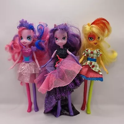 Buy My Little Pony Equestria Girls Doll Bundle X3 Rainbow Rocks Pinkie Pie Twilight • 14.99£
