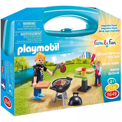 Buy Playmobil Backyard Barbecue Carry Case City Life Collectable Small Summer New • 9.99£