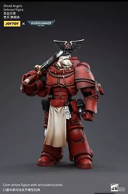 Buy Joy Toy Warhammer 40K Blood Angels Veteran  Vigna 1/18 Action Figure • 39£