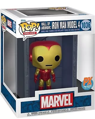 Buy Funko Pop Deluxe - Marvel Hall Of Armor Iron Man Model 4 PX #1036 Brand New • 10£