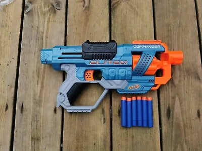 Buy NERF Elite 2.0 Commander RD-6 Blaster Gun • 9.99£