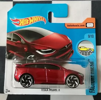 Buy 2017 Hot Wheels Tesla Model X Factory Fresh Short Card 196/365 #9/10 • 11.95£