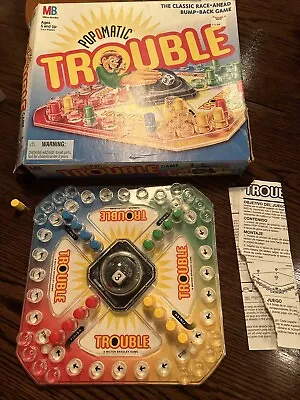 Buy Vintage 1998 Trouble Game Milton Bradley Hasbro Classic All Parts *rare* • 6.21£