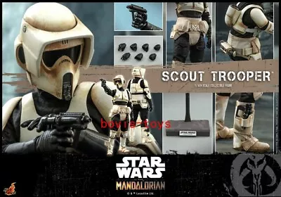 Buy New Hot Toys TMS016 Star Wars The Mandalorian Scout Trooper 1/6 Figure • 206.59£
