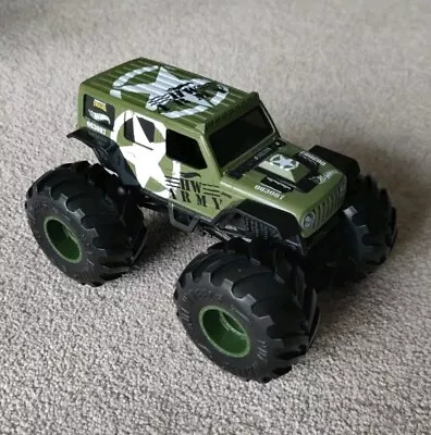 Buy Hot Wheels Monster Jam  Oversized Truck Army  1:24 Die Cast Metal Good Condition • 12.50£