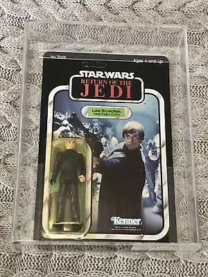 Buy Vintage Star Wars Return Of The Jedi Luke SkywalkerAction Figure 79 Back AFA 90 • 499.99£