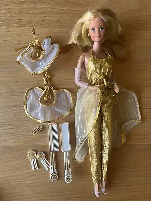 Buy Vintage Golden Dream Barbie 1980 Original Clothes Accessories • 60.58£