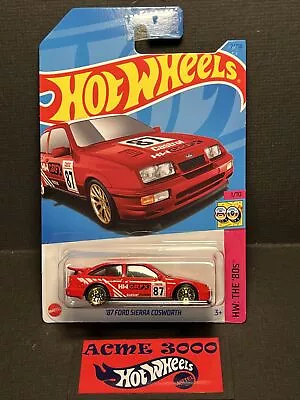 Buy 2023 Hot Wheels ‘87 FORD SIERRA COSWORTH 2/250 HW THE ‘80s 1/10 Long Card HKG79 • 5£