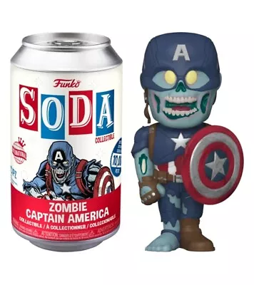 Buy Funko Vinyl SODA Marvel - What If? Zombie Captain America - Chance Chase - 58668 • 14.99£