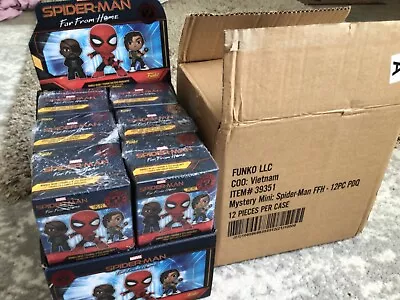 Buy Case Of 12 Funko Mystery Minis Marvel Spider-Man Far From Home Blind Box New • 40£