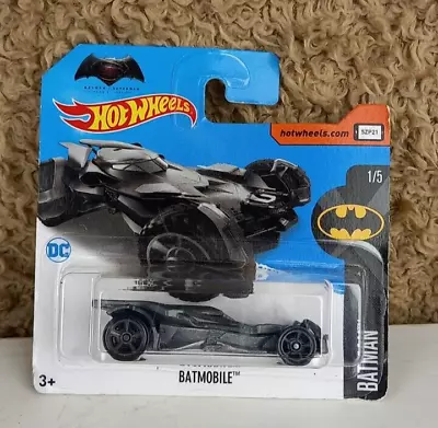 Buy Hot Wheels Batman V Superman BATMOBILE 1/5 Mattel Die-cast 237/265 Scale 1:64 • 9.49£