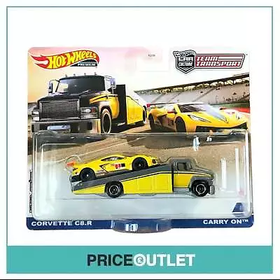 Buy Hot Wheels Team Transport #36 - Corvette C8.R & Carry On (Yellow) • 22.99£