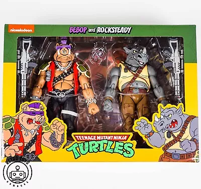 Buy NECA Rocksteady Bebop Cartoon Action Figure TMNT Teenage Mutant Ninja Turtles • 141.88£