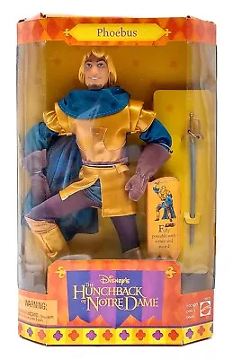 Buy 1995 Disney's Hunchback Of Notre Dame Phoebus Doll / NrfB, Original Packaging / Mattel 15312 • 50.48£