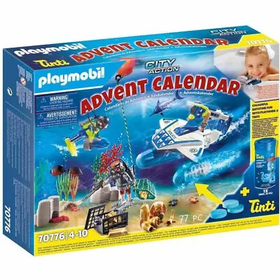 Buy Playmobil 70776 Bath Time Police Advent Calendar Colour Changing Water Clearance • 16.95£