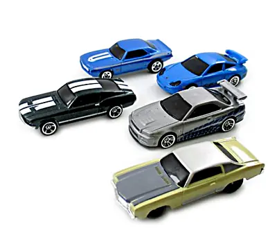 Buy Set*5 Movie Car Models, Fast And Furious, Hotwheels Scale 1:64, New • 37.73£