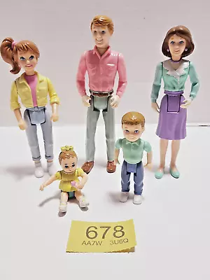 Buy Vintage Playskool Dollhouse Hasbro Mum, Dad & Teenager, Son & Baby Figures RARE. • 44.99£