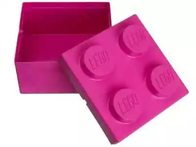 Buy LEGO 853239 Small Square Storage Box Pink 2 X 2 Brick 4 Stud BRAND NEW • 12.99£