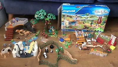 Buy Big Playmobil Bundle Lot Farm Zoo Sets 9062, 70342 43 47, 70352 53 54 20353 Ax13 • 54.99£