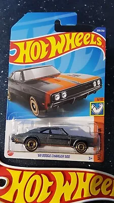 Buy Hot Wheels ~ '69 Dodge Charger 500, Metallic Grey, L/Card.  More Models Listed!! • 3.39£