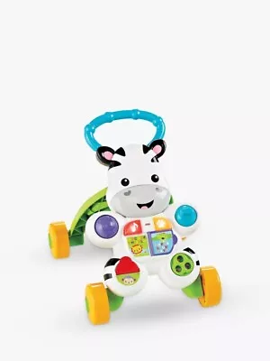 Buy Fisher-Price Learn With Me Zebra Walker - * Missing A Wheel * • 10£