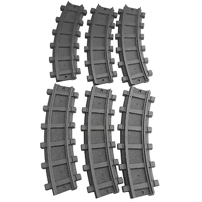 Buy Playmobil RC Train Set 4384 Train Track - 6 Curved Pieces - No Connectors Black • 14.99£