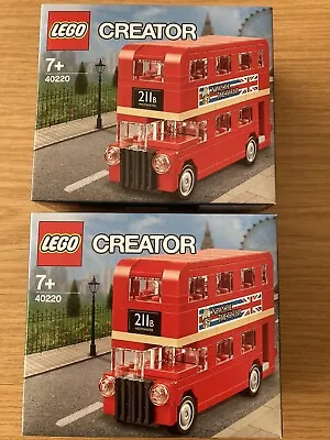 Buy 2  X   LEGO 40220 ~ Creator LONDON BUS   * New & Sealed -VERY LIGHT BOX DAMAGE • 26.99£