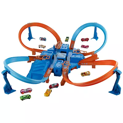 Buy Hot Wheels Track Set Criss Cross Crash Bash Vehicle Racing Motorized Kids Toy UK • 59.99£