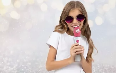Buy Barbie Microphone For Kids Built-in Music And Flashing Lights For Fans - EKids • 6.99£