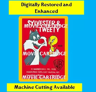 Buy Fisher Price Movie Viewer Cartridge LITHO SYLVESTER & TWEETY 469 Decal Sticker • 4.66£